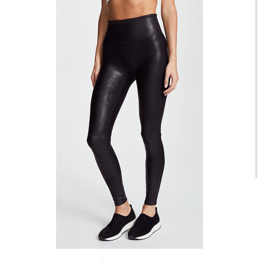 Spanx Faux Leather Leggings 1X